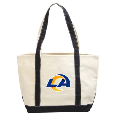 Logo Brands Los Angeles Rams Canvas Tote Bag In Cream