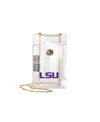 Logo Brands Lsu Tigers Clear Essential Crossbody Purse