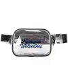 Logo Brands Michigan Wolverines Clear Belt Bag In Transparent