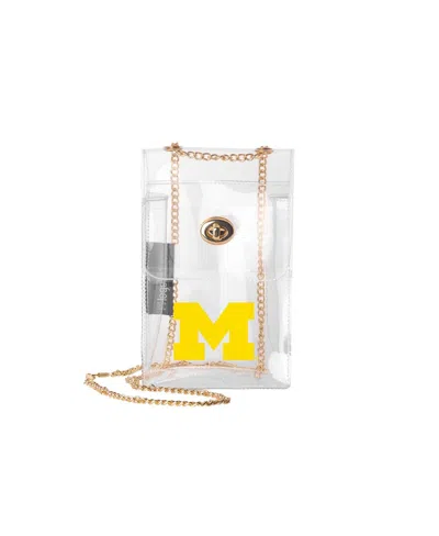 Logo Brands Michigan Wolverines Clear Essential Crossbody Purse