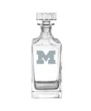 Logo Brands Michigan Wolverines Etched Decanter In Clear