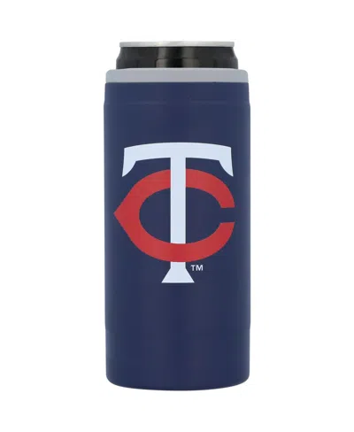 Logo Brands Minnesota Twins 12 oz Flipside Powdercoat Slim Can Cooler In Multi