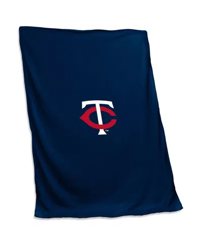 Logo Brands Minnesota Twins 54'' X 84'' Sweatshirt Blanket In Blue