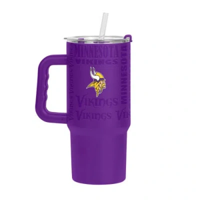 Logo Brands Minnesota Vikings 24oz. Replay Powder Coat Tumbler In Purple