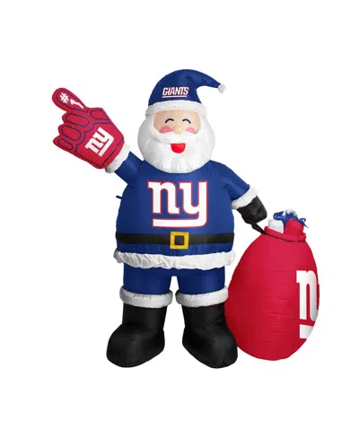 Logo Brands New York Giants 7' Inflatable Santa In Multi