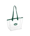 Logo Brands New York Jets Stadium Clear Tote Bag In Transparent