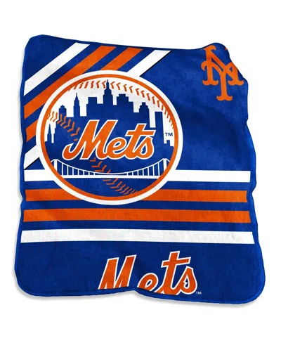 Logo Brands New York Mets 50'' X 60'' Plush Raschel Throw In No Color