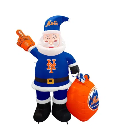 Logo Brands New York Mets 7' Inflatable Santa In No Color