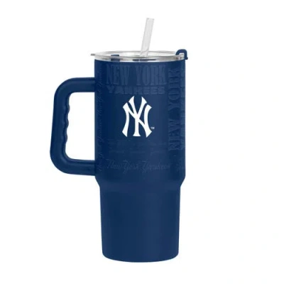 Logo Brands New York Yankees 24oz. Replay Powder Coat Tumbler In Blue