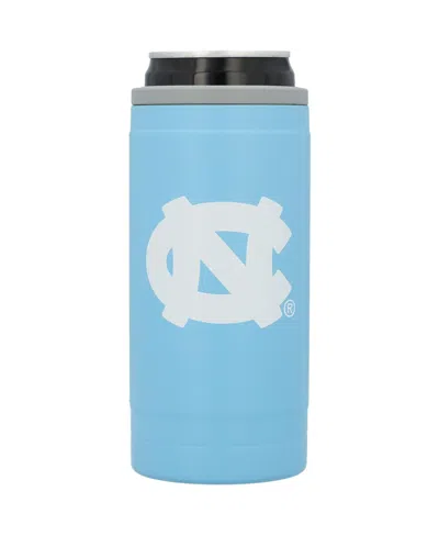 Logo Brands North Carolina Tar Heels 12 oz Flipside Powdercoat Slim Can Cooler In Sky Blue