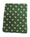 Logo Brands Oakland Athletics 60'' X 50'' Repeating Pattern Fleece Throw Blanket In Green,yellow