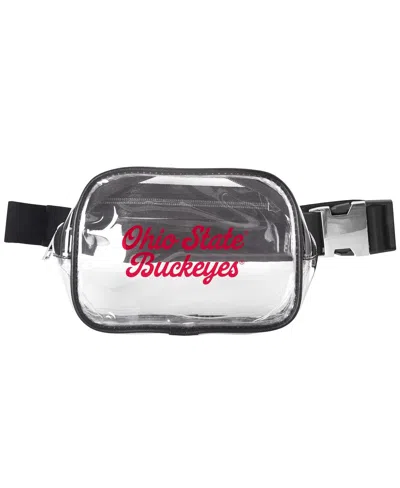 Logo Brands Ohio State Buckeyes Clear Belt Bag In Transparent