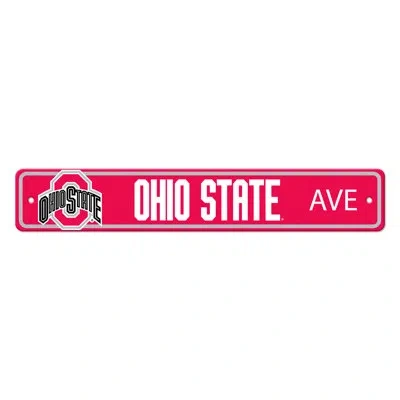 Logo Brands Ohio State University Street Sign In Red