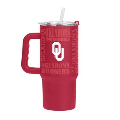 Logo Brands Oklahoma Sooners 24oz. Replay Powder Coat Tumbler In Red