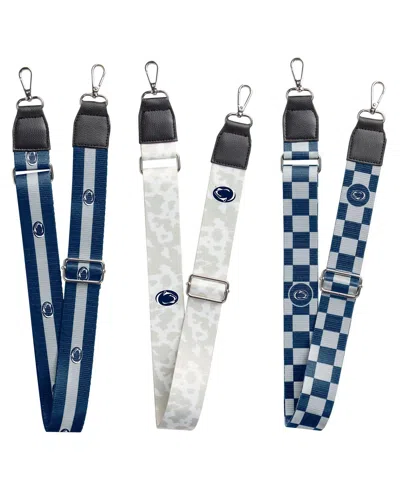 Logo Brands Penn State Nittany Lions 3-pack Bag Strap Set In Multi