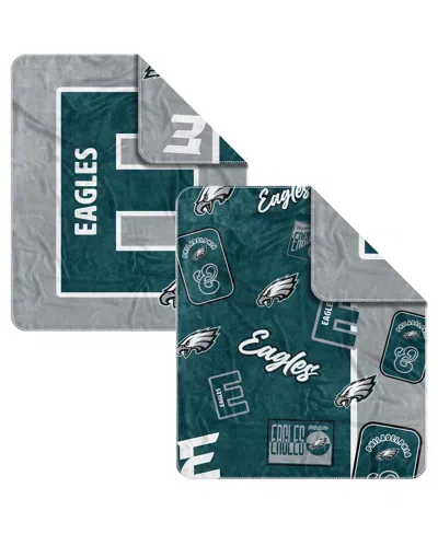 Logo Brands Philadelphia Eagles 50" X 60" Dream Weave Throws In Green