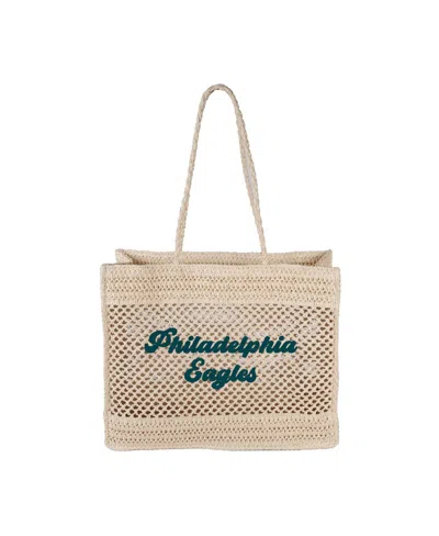Logo Brands Philadelphia Eagles Coastal Tote Bag In Tan