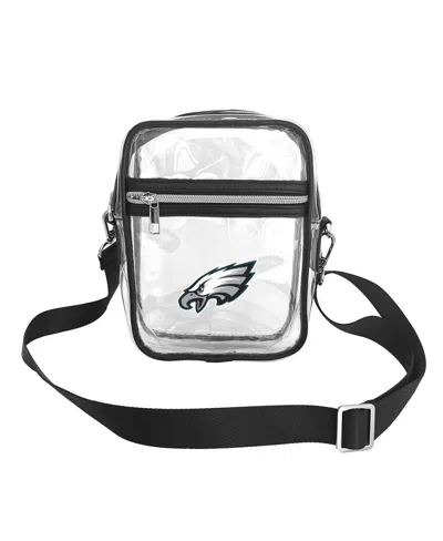 Logo Brands Philadelphia Eagles Mini Clear Crossbody Bag In White