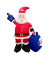 Logo Brands Philadelphia Phillies 7' Inflatable Santa In No Color