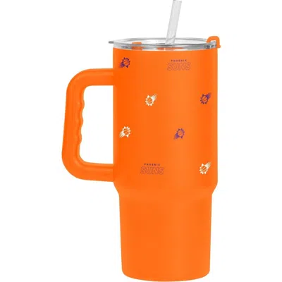 Logo Brands Phoenix Suns 24oz. Step And Repeat Powder Coat Tumbler In Orange