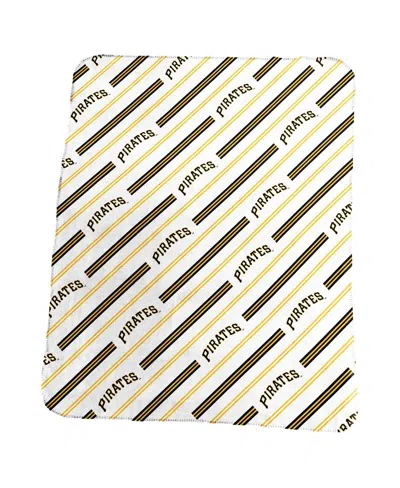 Logo Brands Pittsburgh Pirates 50" X 60" Classic Vertical Stripe Fleece Throw Blanket In Multi