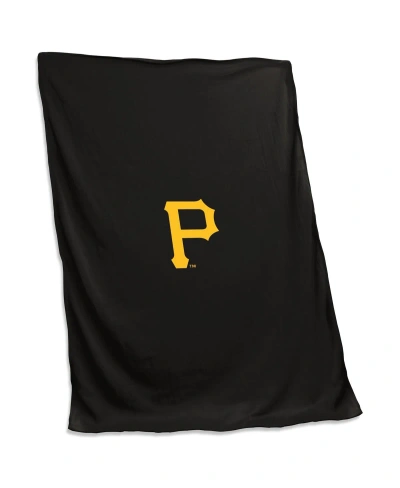 Logo Brands Pittsburgh Pirates 54'' X 84'' Sweatshirt Blanket In Black