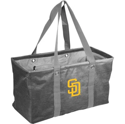 Logo Brands San Diego Padres Crosshatch Picnic Caddy Tote Bag In Gray