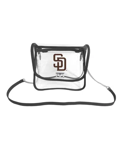 Logo Brands San Diego Padres Sideline Clear Purse In Brown