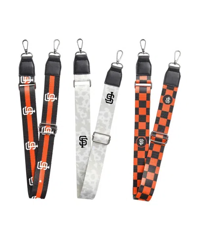 Logo Brands San Francisco Giants 3-pack Bag Strap Set In Black
