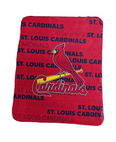 Logo Brands St. Louis Cardinals 50" X 60" Classic Fleece Throw Blanket In Red