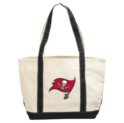 Logo Brands Tampa Bay Buccaneers Canvas Tote Bag In White