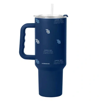 Logo Brands Tampa Bay Rays 40oz. Step And Repeat Powder Coat Tumbler In Blue