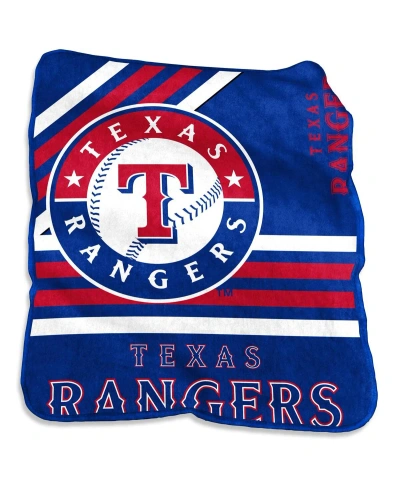 Logo Brands Texas Rangers 50'' X 60'' Plush Raschel Throw In Blue