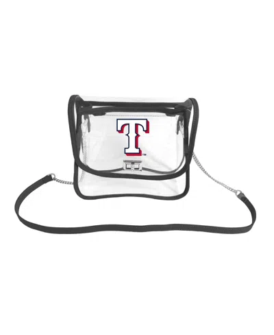 Logo Brands Texas Rangers Sideline Clear Purse In Navy