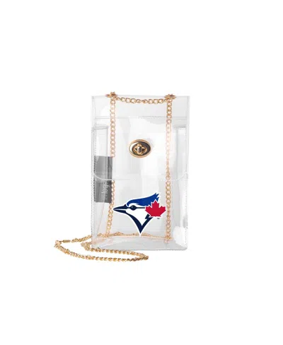 Logo Brands Toronto Blue Jays Clear Essential Crossbody Purse In Transparent