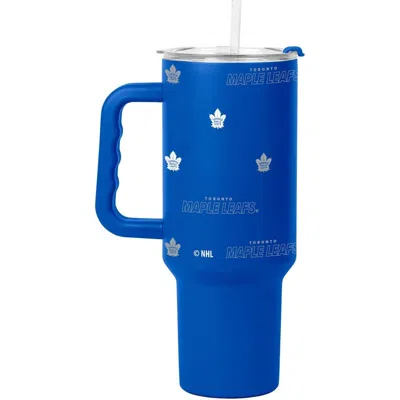 Logo Brands Toronto Maple Leafs 40oz. Step And Repeat Powder Coat Tumbler In Blue