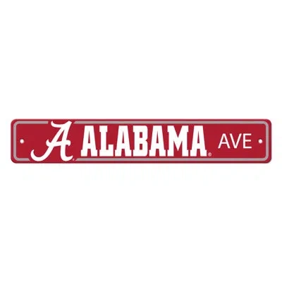 Logo Brands University Of Alabama Street Sign In Cardinal