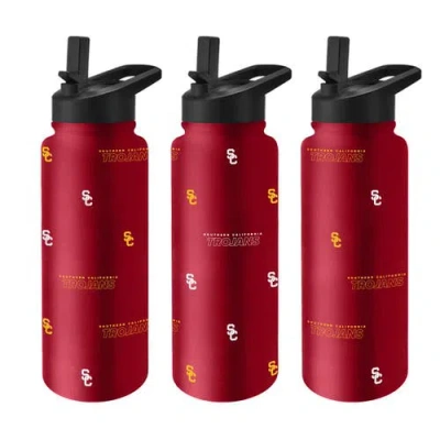 Logo Brands Usc Trojans 34oz. Steep And Repeat Quencher Bottle In Red