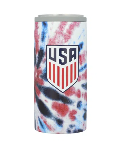 Logo Brands Usmnt 12oz. Tie Dye Slim Can Cooler In White