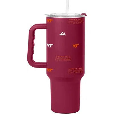 Logo Brands Virginia Tech Hokies 40oz. Step And Repeat Powder Coat Tumbler In Multi
