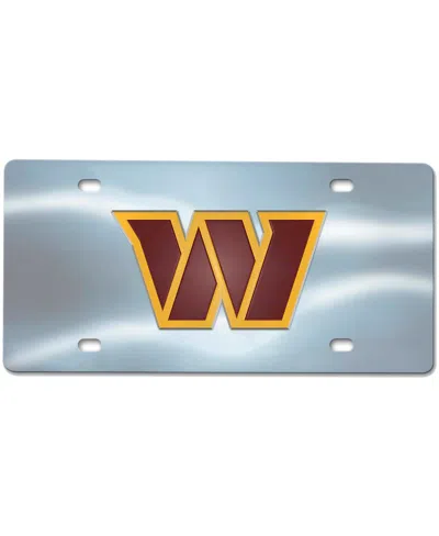 Logo Brands Washington Commanders Diecast License Plate In Metallic