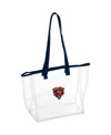 Logo Brands Women's Chicago Bears Stadium Clear Tote Bag In Navy