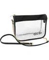 Logo Brands Women's Chicago White Sox Hype Stadium Crossbody Clear Bag In Clear