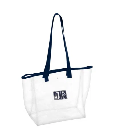 Logo Brands Women's Jackson State Tigers Stadium Clear Tote In Navy