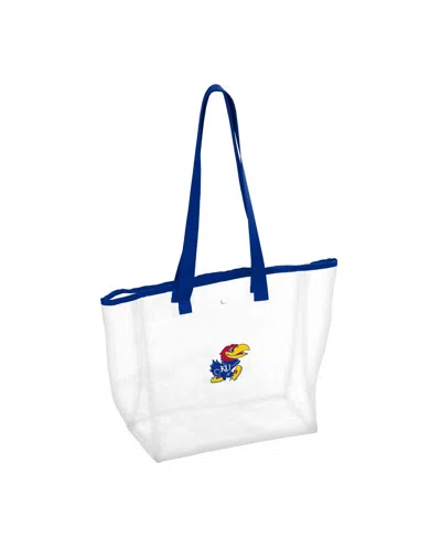 Logo Brands Women's Kansas Jayhawks Stadium Clear Tote In Blue