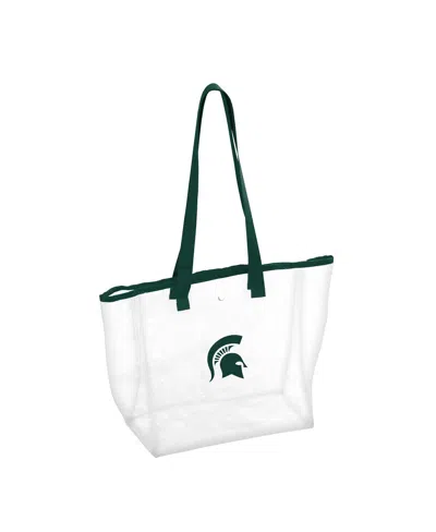 Logo Brands Women's Michigan State Spartans Team Stadium Clear Tote In Green