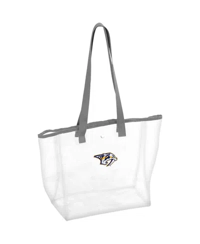 Logo Brands Women's Nashville Predators Stadium Clear Tote In White