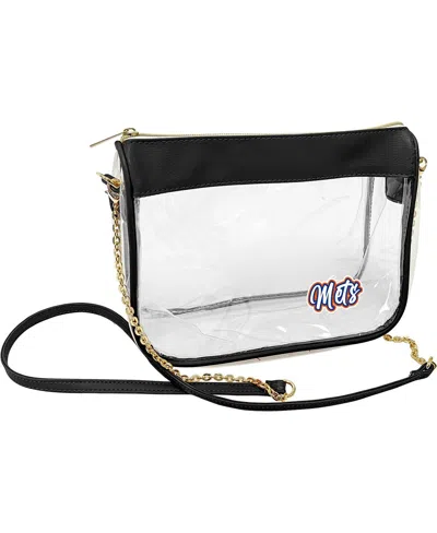 Logo Brands Women's New York Mets Hype Stadium Crossbody Clear Bag