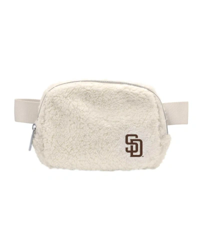 Logo Brands Women's San Diego Padres Sherpa Fanny Pack In White
