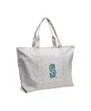 Logo Brands Women's Seattle Mariners Leopard Pattern Tote In Gray